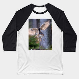 Eagle Owl Baseball T-Shirt